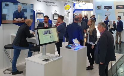 Exhibition stand visitors