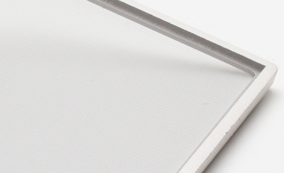 Metal mesh in plastic